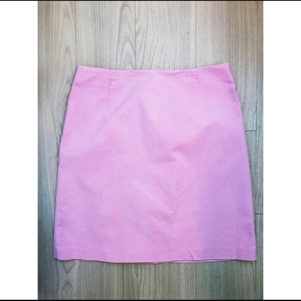 J. Jill pink mini zip mini skirt cute for the office
